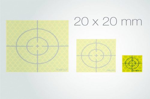 Imagen Dianas reflectantes adhesivas fluorescentes 2×2