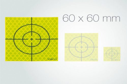 Imagen Dianas reflectantes adhesivas fluorescentes 6×6