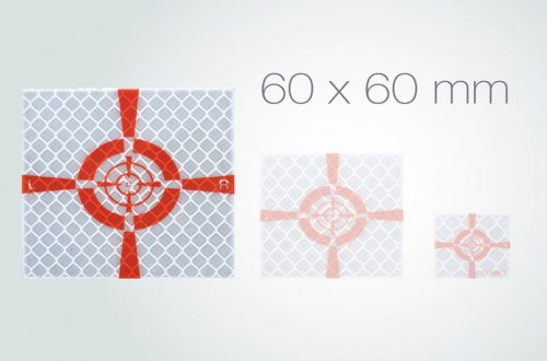 Imagen Dianas reflectantes adhesivas rojas 6×6