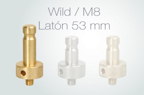 Imagen Adaptador tetón wild con rosca M8 / 12mm 53 mm de latón