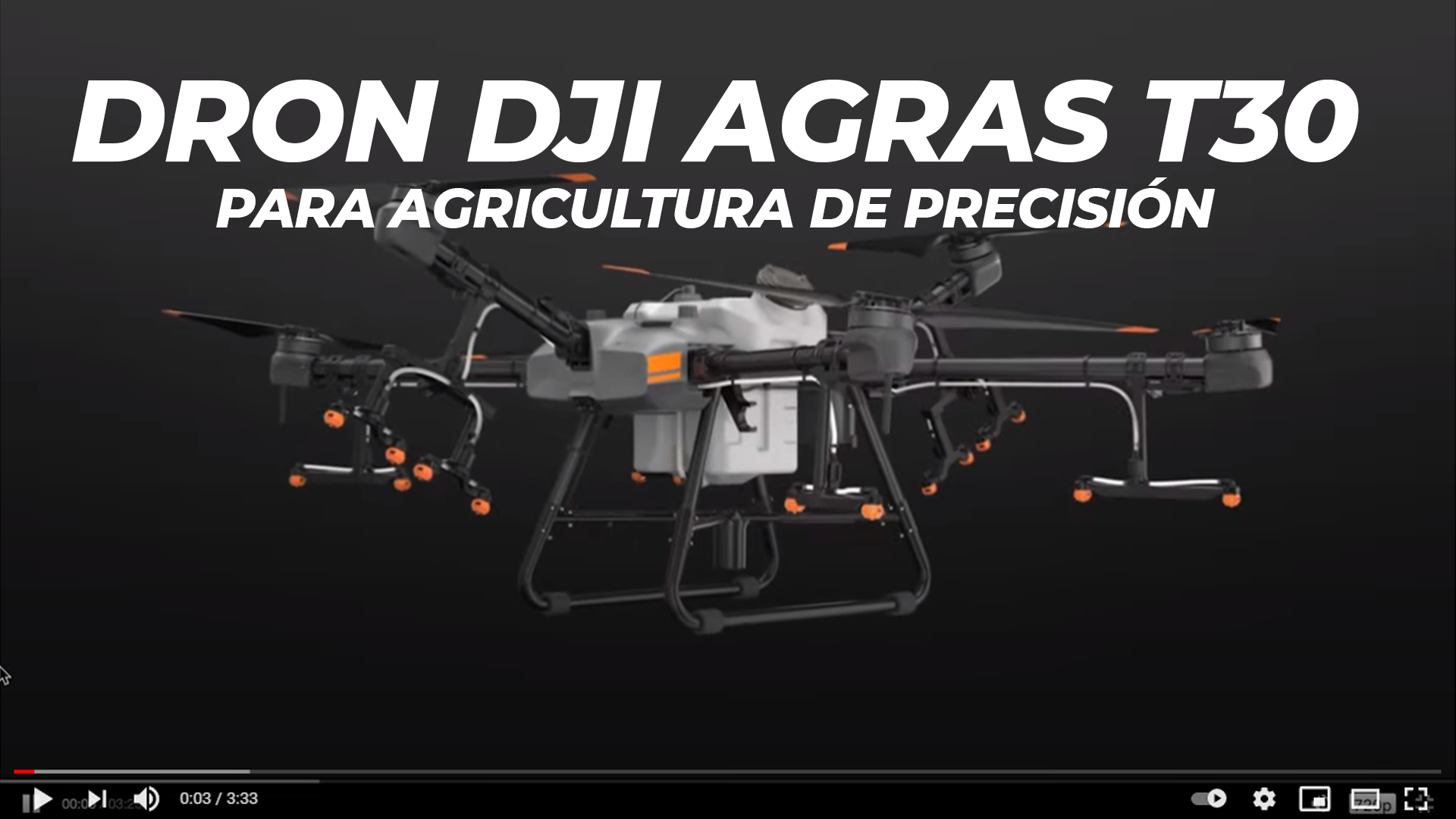 Video Dron DJI-Agras-T30. Batería para Dron DJI Agras T30 para agricultura.