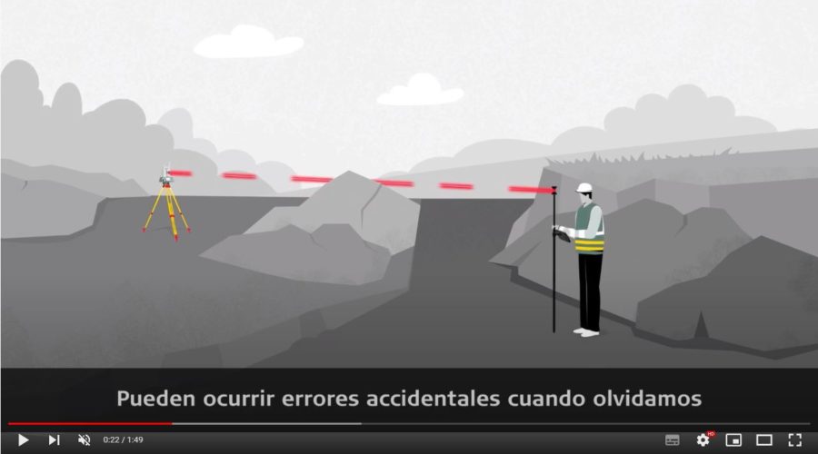 Video AP20 AutoPole con compensador de inclinación, altura y localización de prisma