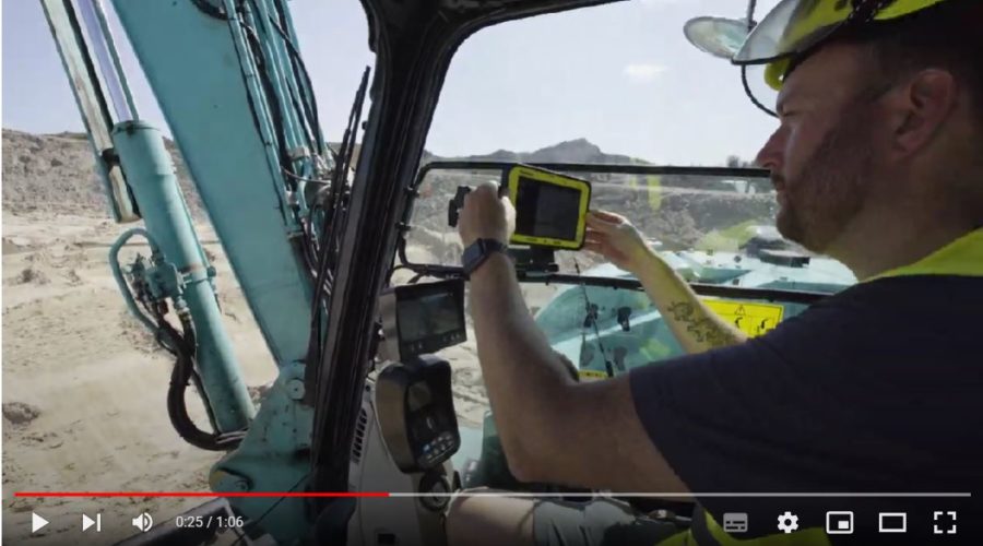 Video Control de maquinaria para excavadora Leica iCON site 3D